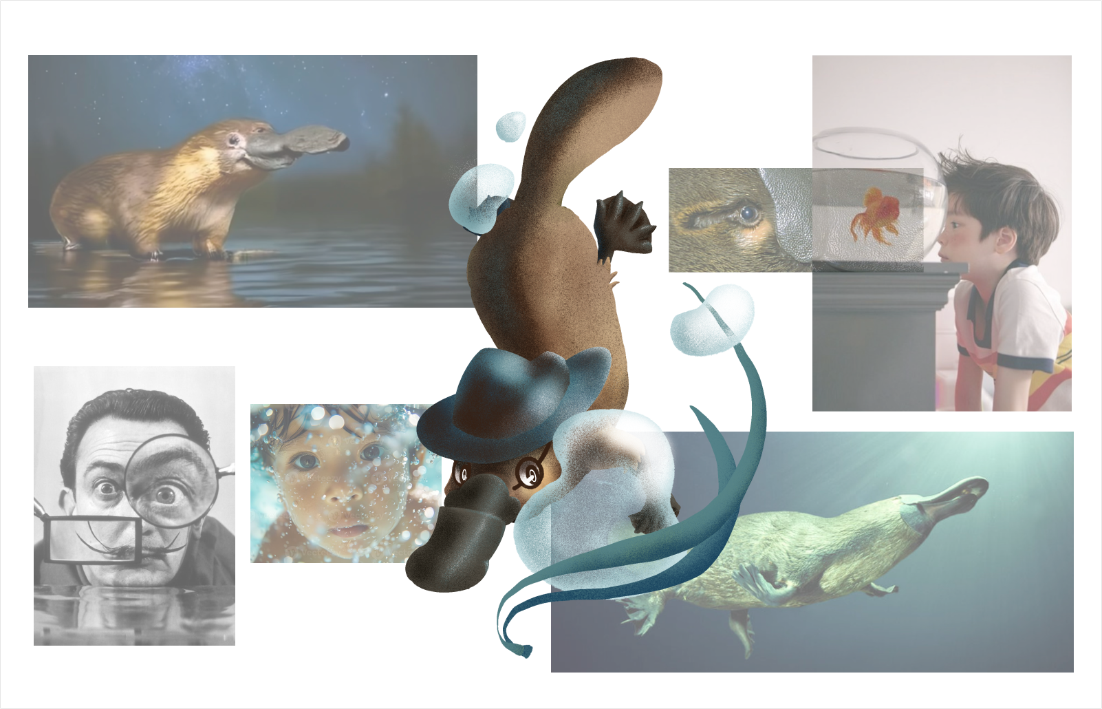 Illustration of a platypus, representing the Curious Explorer personality type